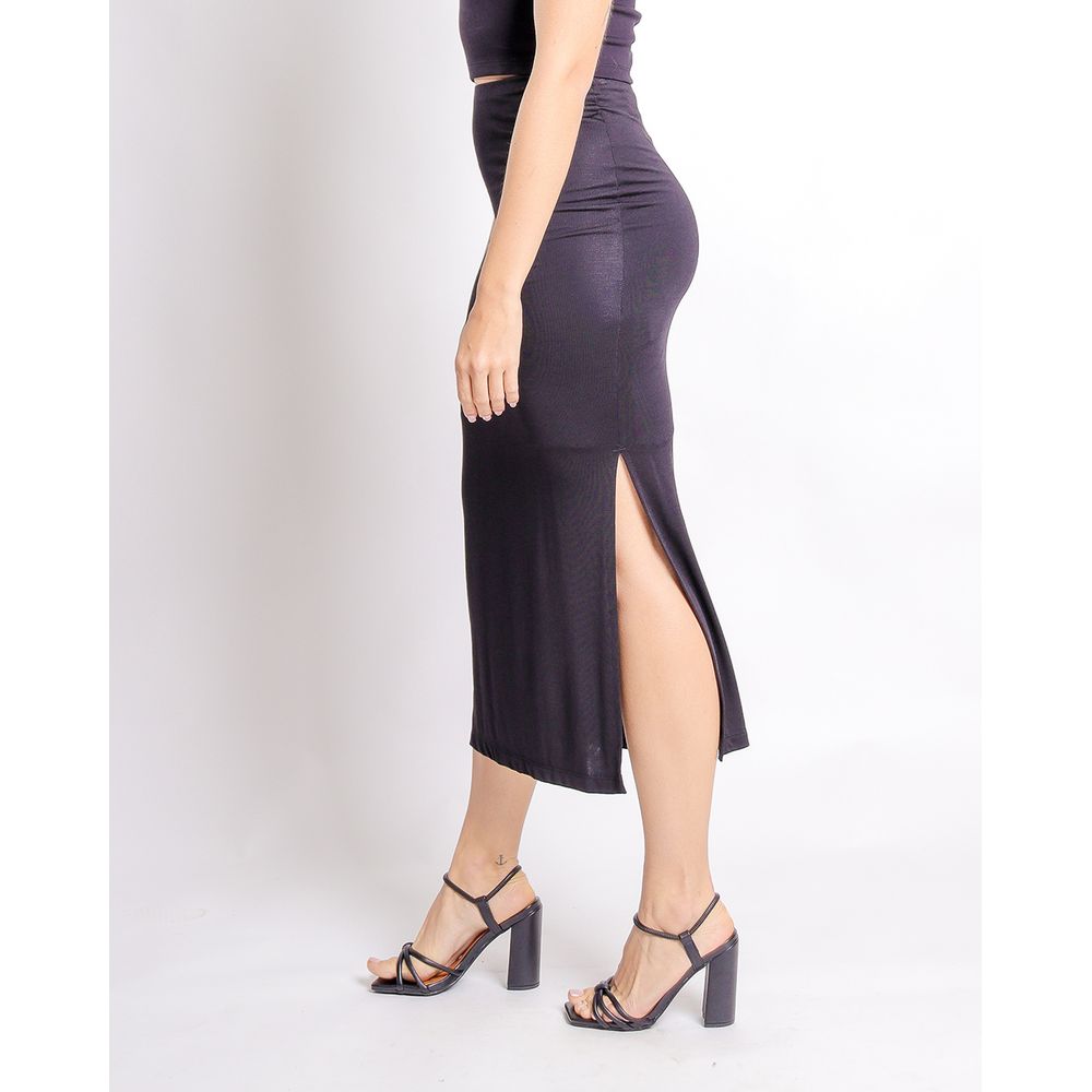 Saia midi colcci store preta