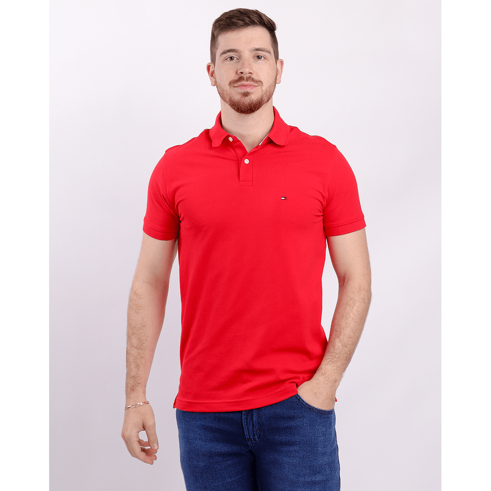 Polo tommy hilfiger 2024 vermelha